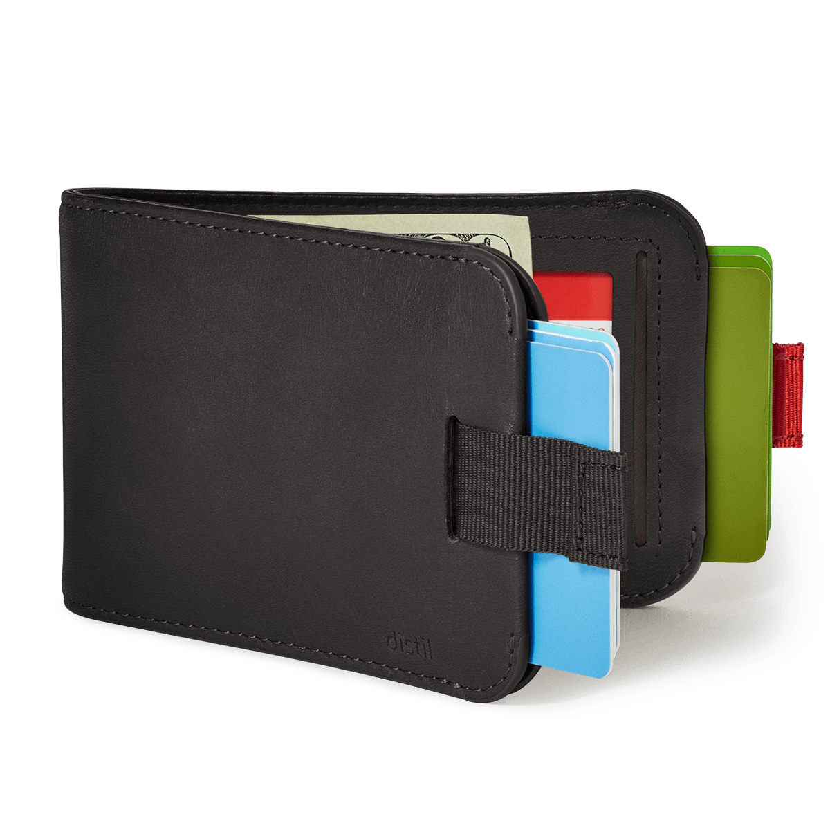 Distil Union Wally Bifold 5.0 with MagLock, ID window and RFID in Black leather