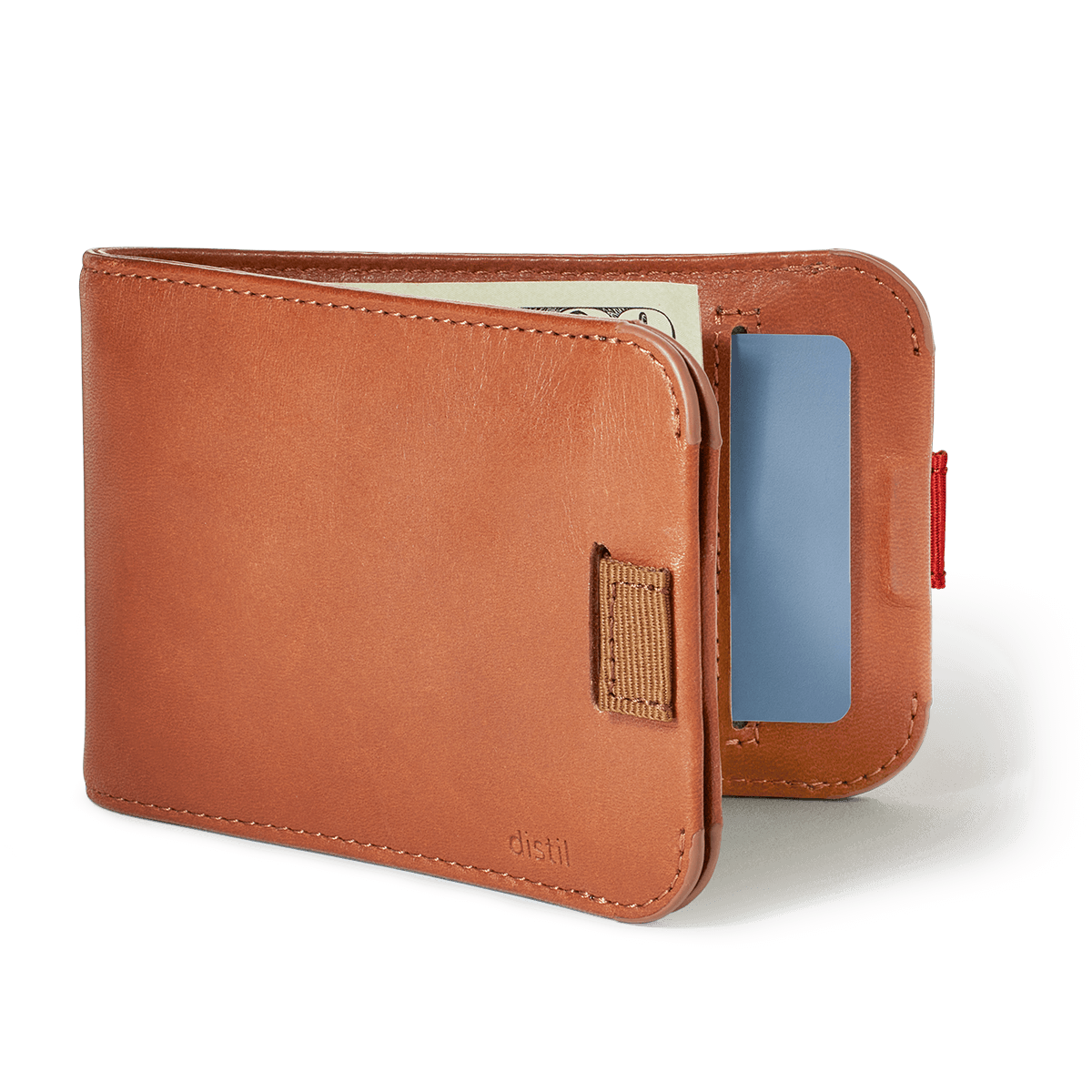 Distil Union Wally Bifold 5.0 with MagLock in Brown leather