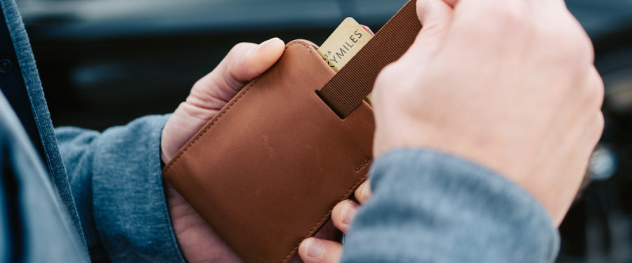 Wally CoinFold - Slim, Secure Leather Travel Wallet | Distil Union
