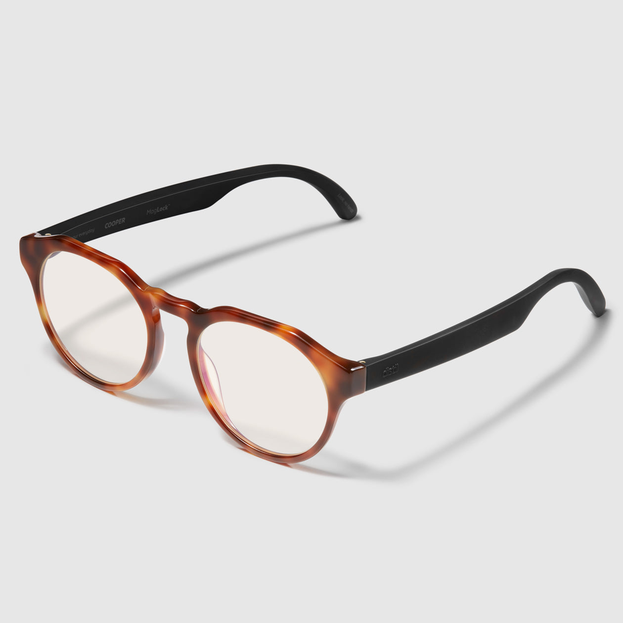 Distil Union MagLock ScreenSaver Glasses | Comfortable, tortoise acetate frames with magnetic temples and EasyScreen™ blue-light lenses