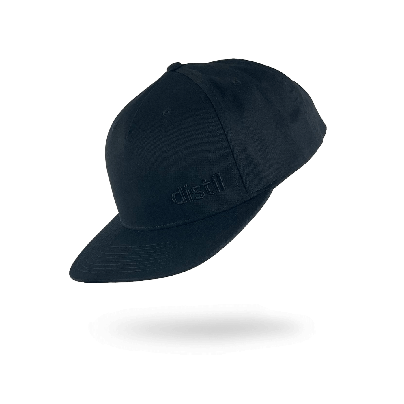 Distil embroidered hat in black