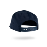 Distil embroidered hat in navy as seen from the back