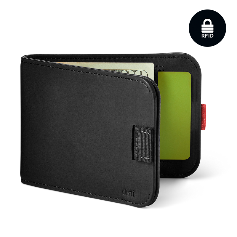 distil union wally bifold wallet with rfid