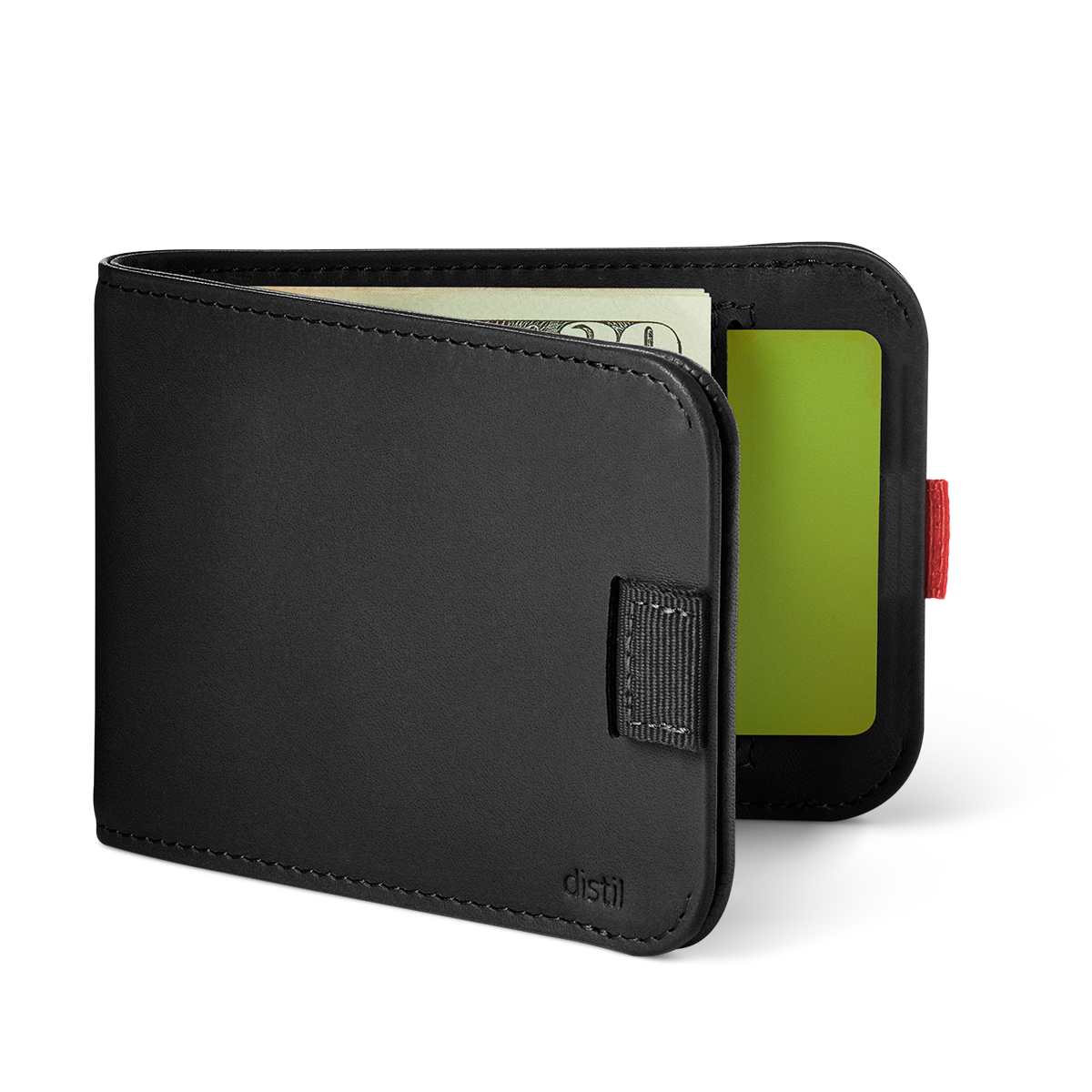 Distil Union Wally Bifold 5.0 with MagLock in black leather
